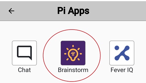 אפליקציית Brainstorm של פאי