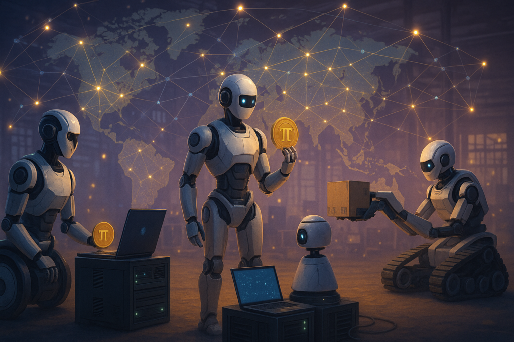 רובוטים מונעים AI ופועלים בתמיכת פאי נטוורק